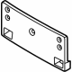 Volkswagen 17A-807-287-P-9B9 Bracket Volkswagen 17A-807-287-P-9B9 Bracket