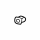 Volkswagen 191-853-615-A Emblem Grommet Volkswagen 191-853-615-A Emblem Grommet