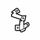 Volkswagen 7L0-820-891-A A/C Line Bracket Volkswagen 7L0-820-891-A A/C Line Bracket