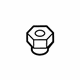 Volkswagen WHT-005-538 Outer Tie Rod Lock Nut Volkswagen WHT-005-538 Outer Tie Rod Lock Nut
