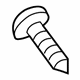 Volkswagen N-909-314-01 Front Fender Liner Screw Volkswagen N-909-314-01 Front Fender Liner Screw