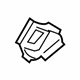 Volkswagen 5N0-809-611-A Striker Reinforcement Volkswagen 5N0-809-611-A Striker Reinforcement