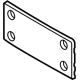 Volkswagen 2GJ-807-287-C-9B9 Bracket Volkswagen 2GJ-807-287-C-9B9 Bracket