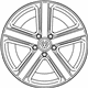 Volkswagen 7P6-601-025-G-3AJ Wheel, Alloy Volkswagen 7P6-601-025-G-3AJ Wheel, Alloy