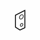 Volkswagen 1K0-831-281-B Upper Plate Volkswagen 1K0-831-281-B Upper Plate