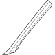 Volkswagen 5H0-867-233-K-4PK Windshield Pillar Trim Volkswagen 5H0-867-233-K-4PK Windshield Pillar Trim