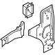 Volkswagen 11A-802-123 Inner Hinge Pillar