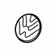 Volkswagen 1C0-853-601-WM7 Emblem Volkswagen 1C0-853-601-WM7 Emblem