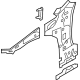 Volkswagen 5G1-802-123-A-GRU Inner Reinforcement Volkswagen 5G1-802-123-A-GRU Inner Reinforcement