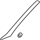 Volkswagen 1J0-867-351-B-54A Windshield Pillar Trim Volkswagen 1J0-867-351-B-54A Windshield Pillar Trim
