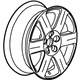 Volkswagen 1C0-601-025-AF-8Z8 Wheel, Alloy Volkswagen 1C0-601-025-AF-8Z8 Wheel, Alloy