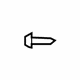 Volkswagen WHT-000-490 Bumper Cover Pin Volkswagen WHT-000-490 Bumper Cover Pin
