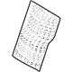 Volkswagen 1K0-885-753-J-1BS Seat Back Panel Volkswagen 1K0-885-753-J-1BS Seat Back Panel