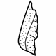 Volkswagen 1K5-885-775-C Seat Back Pad Volkswagen 1K5-885-775-C Seat Back Pad
