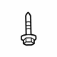 Volkswagen N-909-913-02 Trans Crossmember Mount Bolt Volkswagen N-909-913-02 Trans Crossmember Mount Bolt