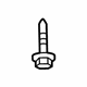 Volkswagen N-100-155-07 Trans Mount Bracket Mount Bolt Volkswagen N-100-155-07 Trans Mount Bracket Mount Bolt