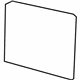 Volkswagen 1J9-885-754-4ES Seat Back Panel Volkswagen 1J9-885-754-4ES Seat Back Panel