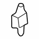 Volkswagen 1H0-853-585-A Side Molding Clip Volkswagen 1H0-853-585-A Side Molding Clip