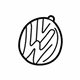 Volkswagen 3B0-853-601-ULM Emblem Volkswagen 3B0-853-601-ULM Emblem