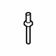 Volkswagen N-903-463-01 Retainer Plate Rivet Volkswagen N-903-463-01 Retainer Plate Rivet
