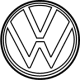 Volkswagen 11K-853-630-AWA Emblem Volkswagen 11K-853-630-AWA Emblem