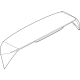 Volkswagen 5H6-827-934-G-GRU Spoiler Assembly Volkswagen 5H6-827-934-G-GRU Spoiler Assembly