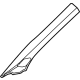 Volkswagen 2GJ-867-233-C-RF4 Windshield Pillar Trim Volkswagen 2GJ-867-233-C-RF4 Windshield Pillar Trim