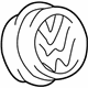 Volkswagen 1E0-853-630-FCS Emblem Volkswagen 1E0-853-630-FCS Emblem
