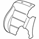 Volkswagen 1J0-881-805-BF-KLZ Seat Back Cover Volkswagen 1J0-881-805-BF-KLZ Seat Back Cover