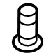 Volkswagen N-910-389-01 Reinforcement Plate Rivet Volkswagen N-910-389-01 Reinforcement Plate Rivet